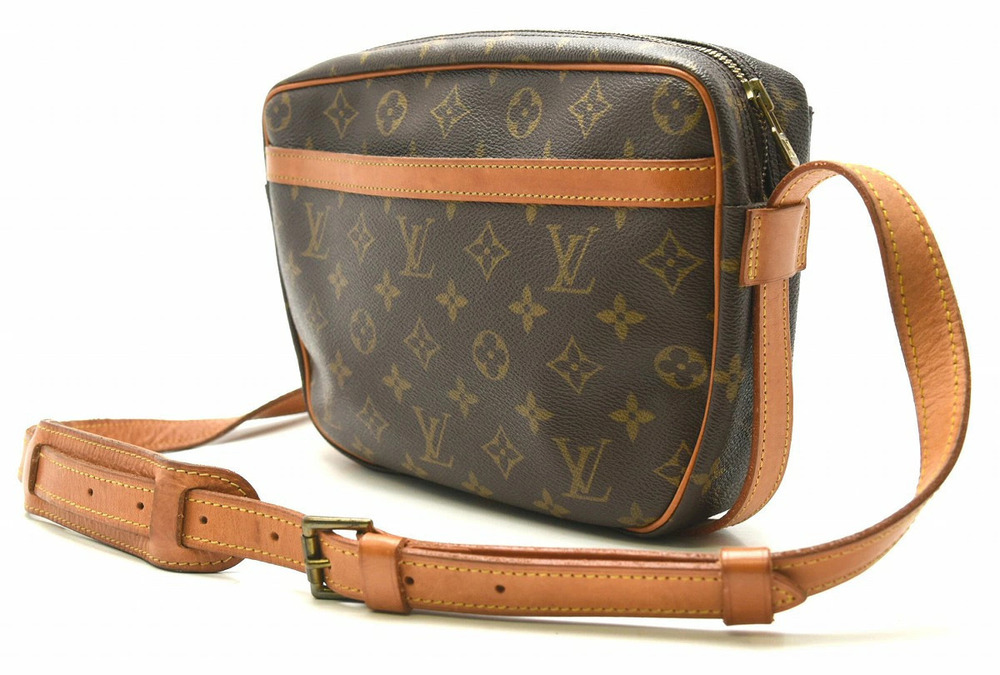 Louis Vuitton Fille Jeune Crossbody Bag Monogram Shoulder Brown